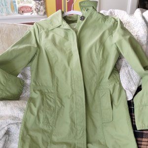 COPY - Eddie Bauer spring green size medium knee length trench coat